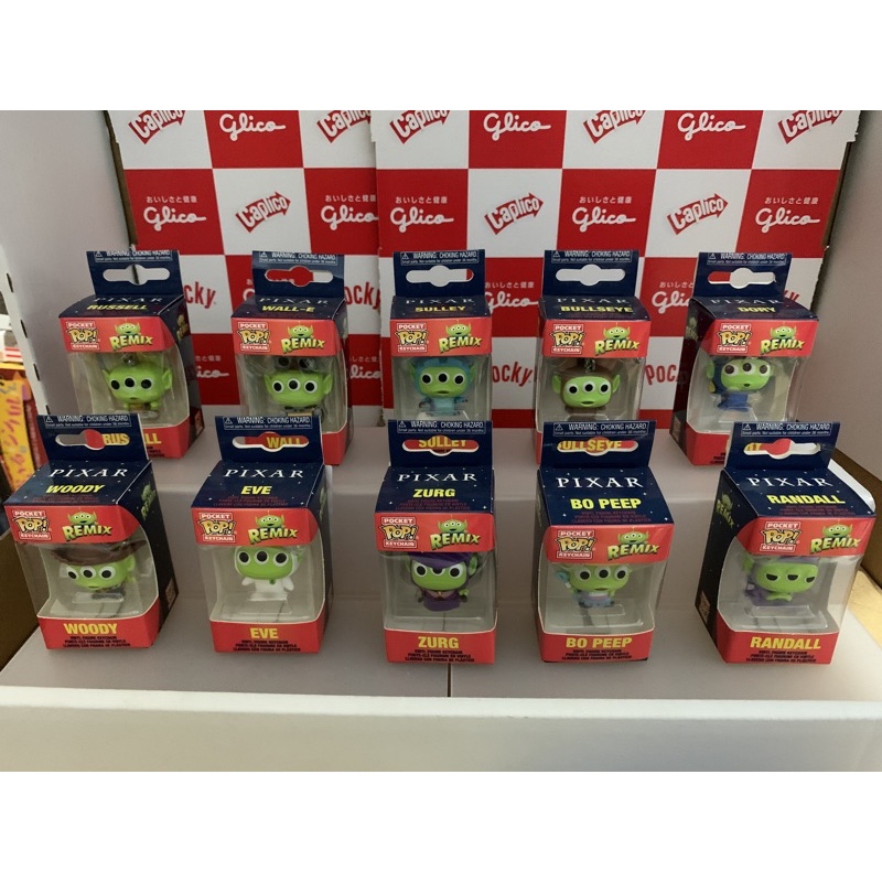 【芳鄰自有收藏品】*現貨* FUNKO 三眼怪 變裝 鑰匙圈 小羅 瓦力 玩具總動員 札克 毛怪 胡迪 紅心 阿布 藍道