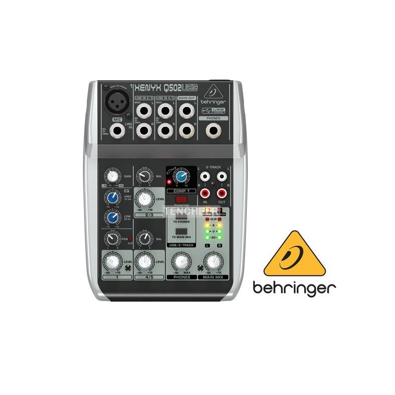 德國 耳朵牌 BEHRINGER XENYX 502 USB款 混音器 MIXER 可當錄音介面 公司貨 【宛伶樂器】