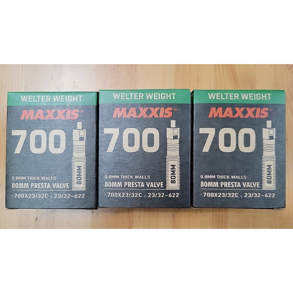 3條 80mm  MAXXIS 內胎 法嘴 可拆式 700*23/32C 內胎 公路車內胎 適用23C~32C外胎