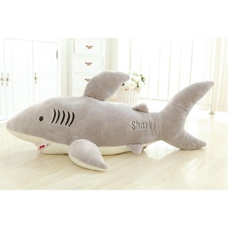 鯊魚娃娃 絨毛玩具 大白鯊 抱枕