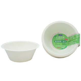 自然風環保植纖飯碗(小)225ml-20入【愛買】