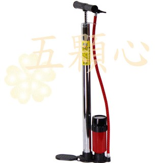 高壓直立式打氣筒(附氣壓表)-臺灣製造-1入