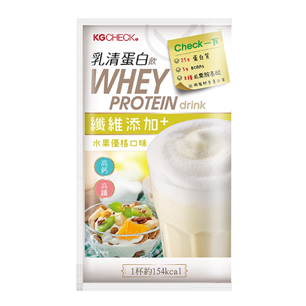 【聯華食品 KGCHECK】蛋白飲-水果優格口味(43g)