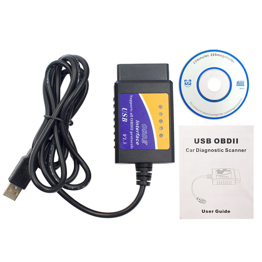 Elm327 USB V1.5 OBD2 汽車診斷儀