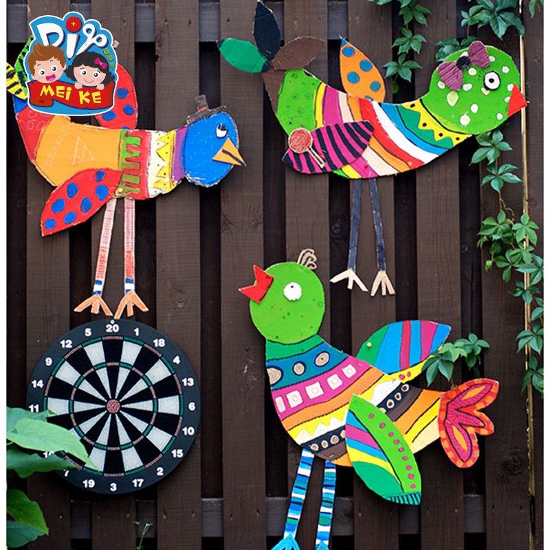 Momo 新品塗色大鳥幼兒園創意手工美術材料兒童美術創作材料藝術手工 蝦皮購物