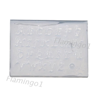 FLGO* 26 小號英文字母模具套件字母吊墜 UV 樹脂矽膠模具