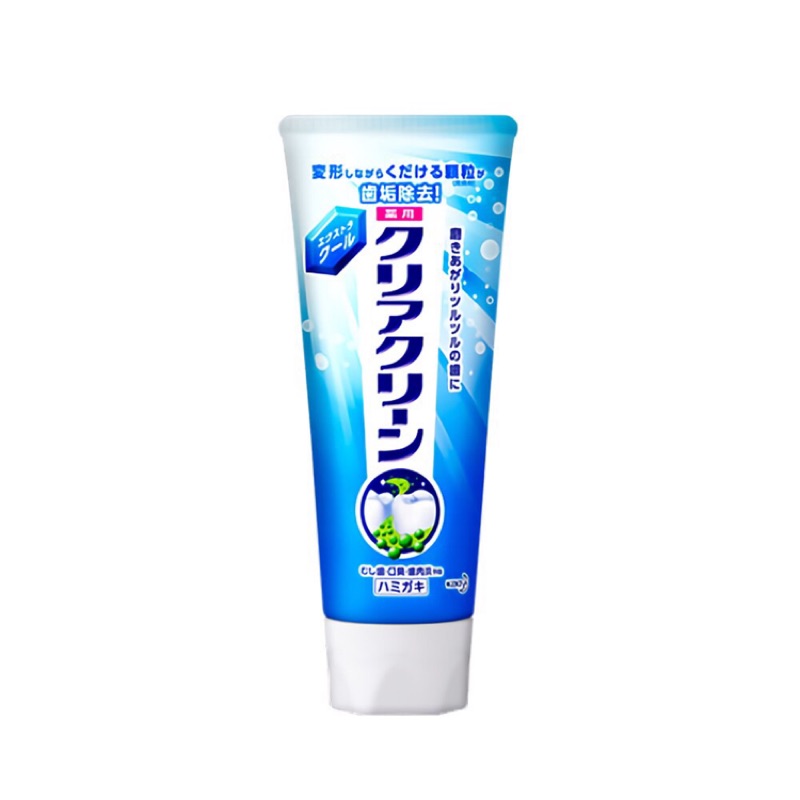 日本 代購 花王 Kao clear clean 牙膏 130g 薄荷 細微顆粒 潔牙 清潔牙垢