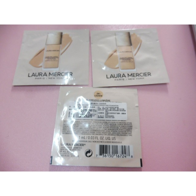 &lt;若凡居&gt;Laura mercier 蘿拉蜜思 煥顏粉露2N1 1mlx3 試用包 粉底液 蘿拉