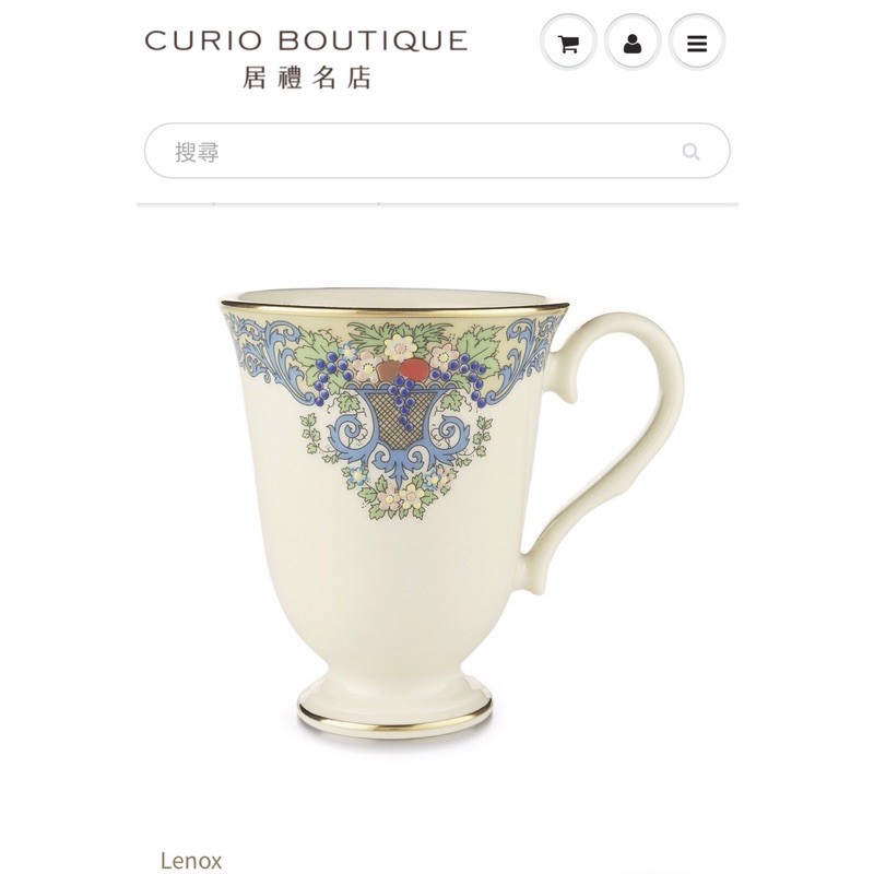 Lenox 秋季果實馬克杯一對 居禮名店CURIO BOUTIQUE