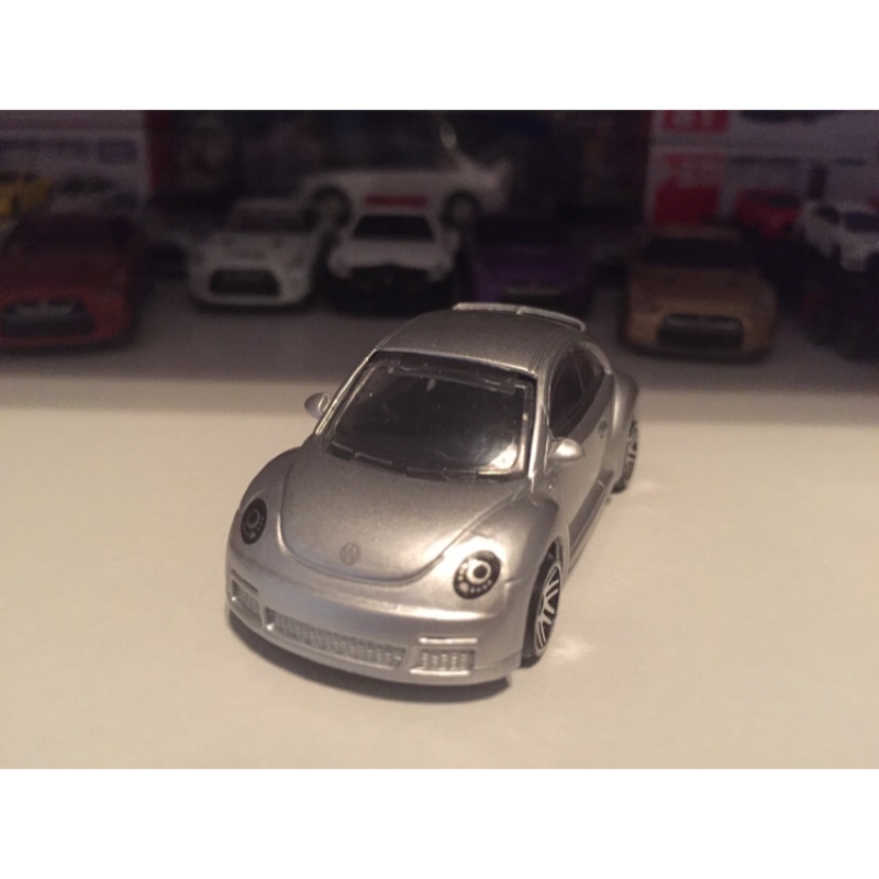 1:64 福斯 VOLKSWAGEN THE BEETLE 可愛 銀色 金龜車 中國製 1比64 非TOMICA 小汽車