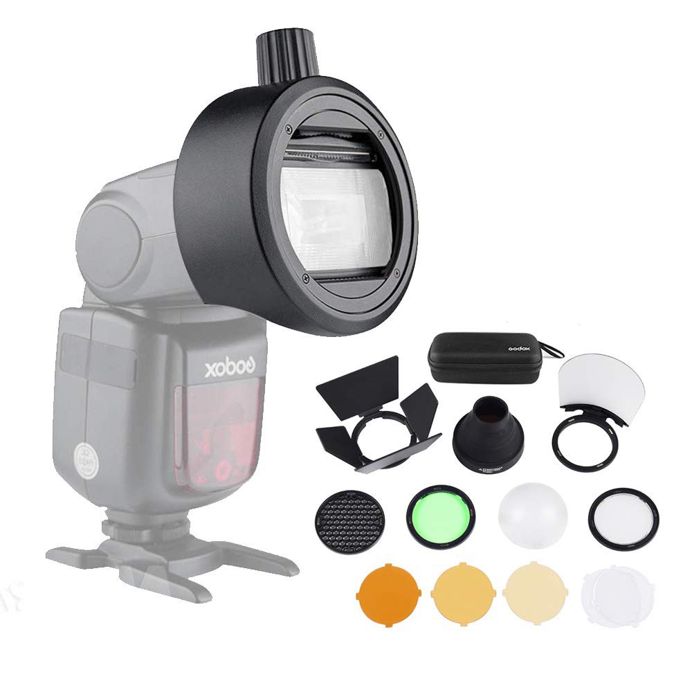Godox 神牛 S-R1 轉接座 + AK-R1 磁吸控光套件 套組 V100 V1Pro [相機專家] [公司貨]