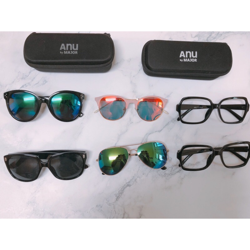 Anu太陽眼鏡墨鏡無框眼鏡 蝦皮購物