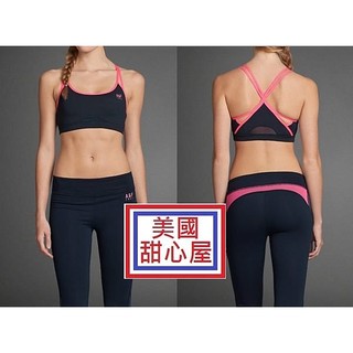 Abercrombie & Fitch a f A&F Active Sports Bra 運動 背心 瑜珈 桃紅 深藍