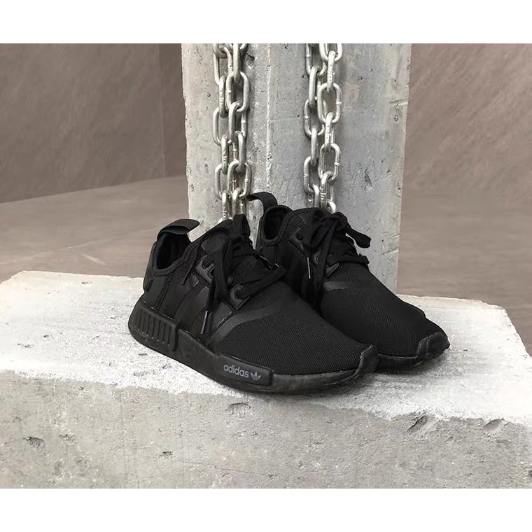 ADIDAS NMD R1 TRIPLE BLACK 全黑 網布 BOOST 底 休閒鞋 FV9015 黑色 男鞋