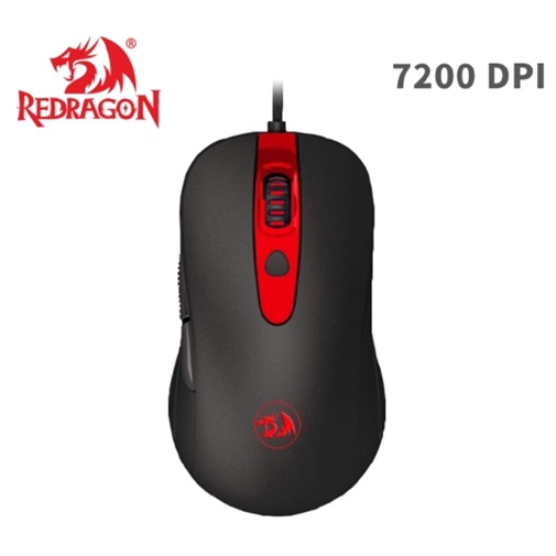 【Redragon電競滑鼠(黑)】紅龍M703 ｜有線滑鼠 6鍵 含滾輪｜7200dpi USB3.0