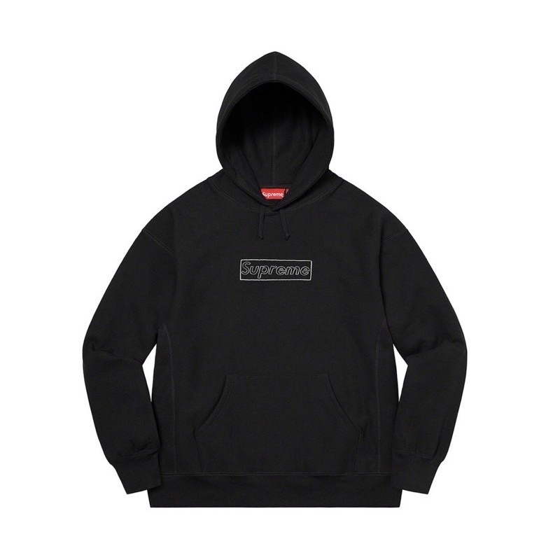 Supreme KAWS Chalk Logo Hooded Sweatshirt 聯名 帽T Box Logo