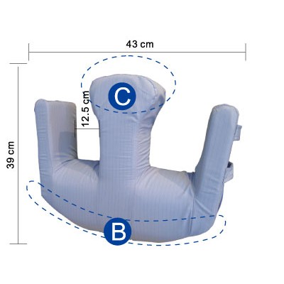 《好康醫療網》強生山型防水翻身枕/翻身腳墊TV-109