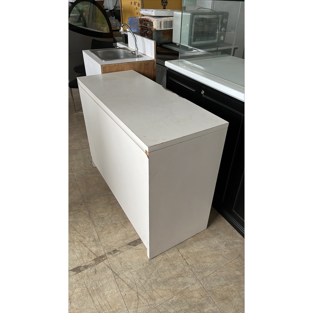 二手 白色木座 木櫃 櫃子 床頭櫃 置物櫃 收納櫃 上掀式木櫃
