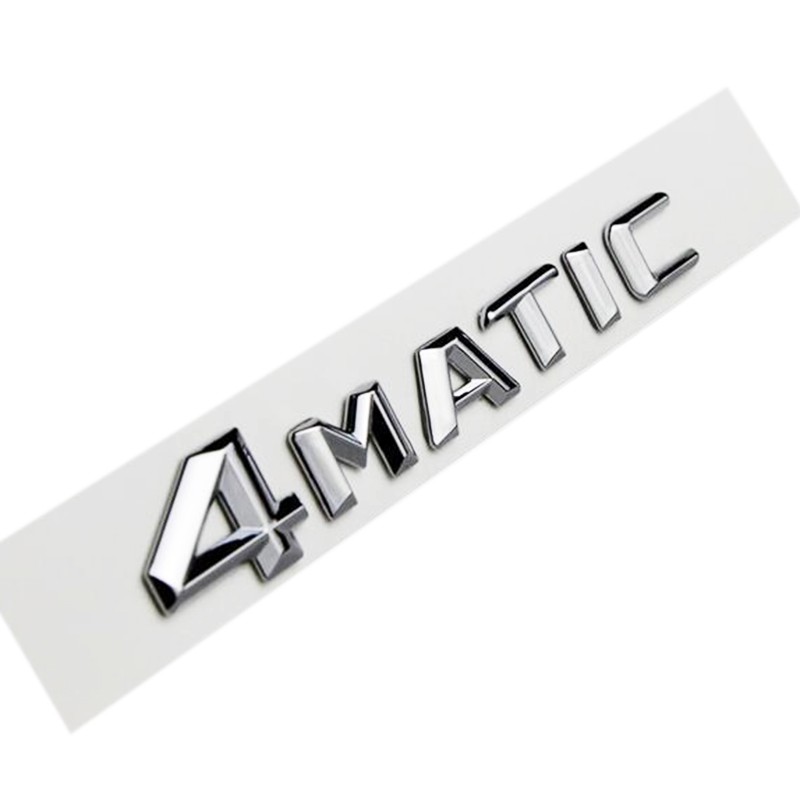 圓夢工廠 Benz 賓士 4MATIC 4matic 後車箱鍍鉻字貼 車標 字貼 同原廠款式 2013-2015車款專用