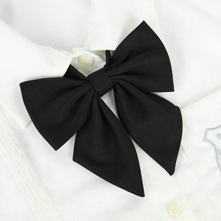蝴蝶結領帶 女士配件 Jk制服領結羽根紺色赤色純色日系斜角學生巨羽根領花水手服小物1 蝦皮購物