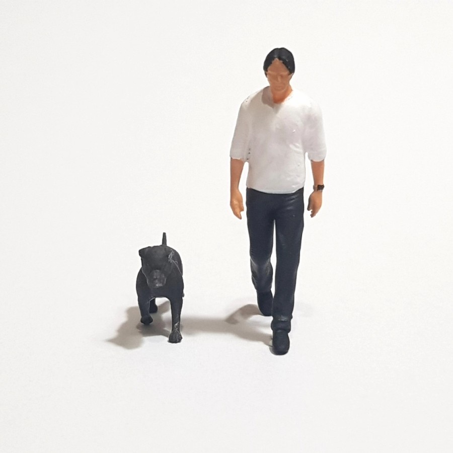 John Wick Figure T 恤比例 1-64 立體模型微型彩繪