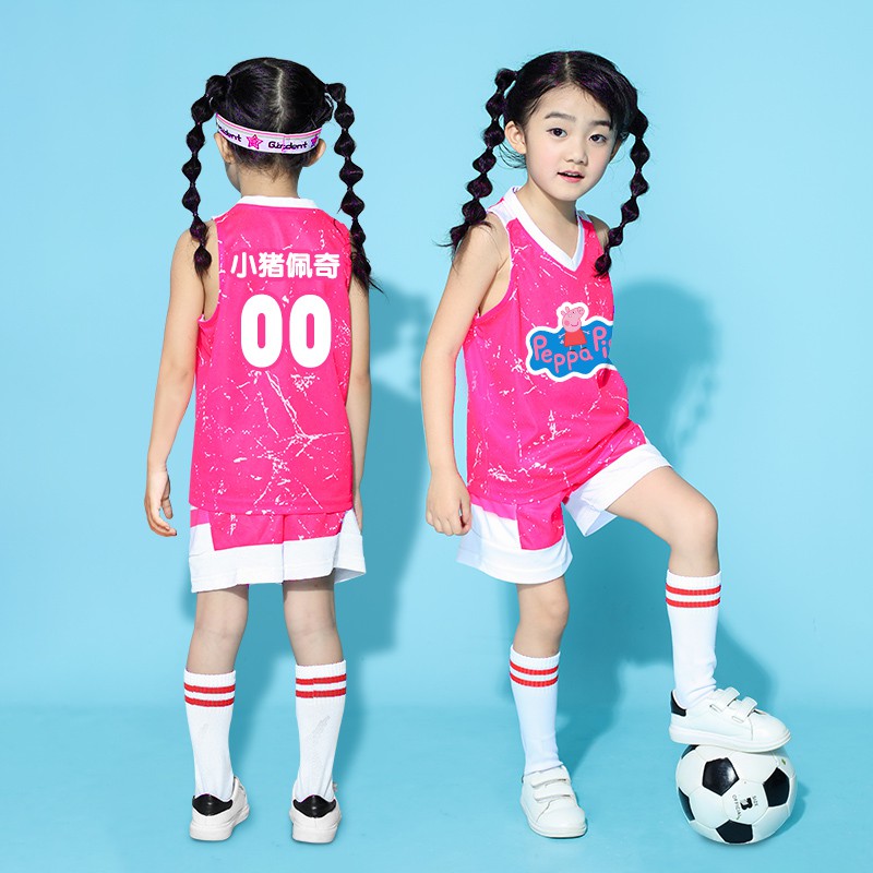 Cel 兒童籃球服套裝男童夏季小學生表演服背心訓練服女孩寶寶球衣定制 蝦皮購物