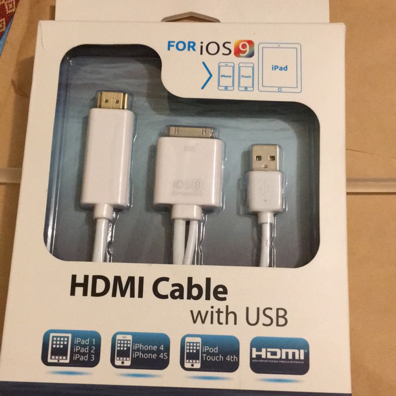 New apple HDMI cable with USB視訊轉換線