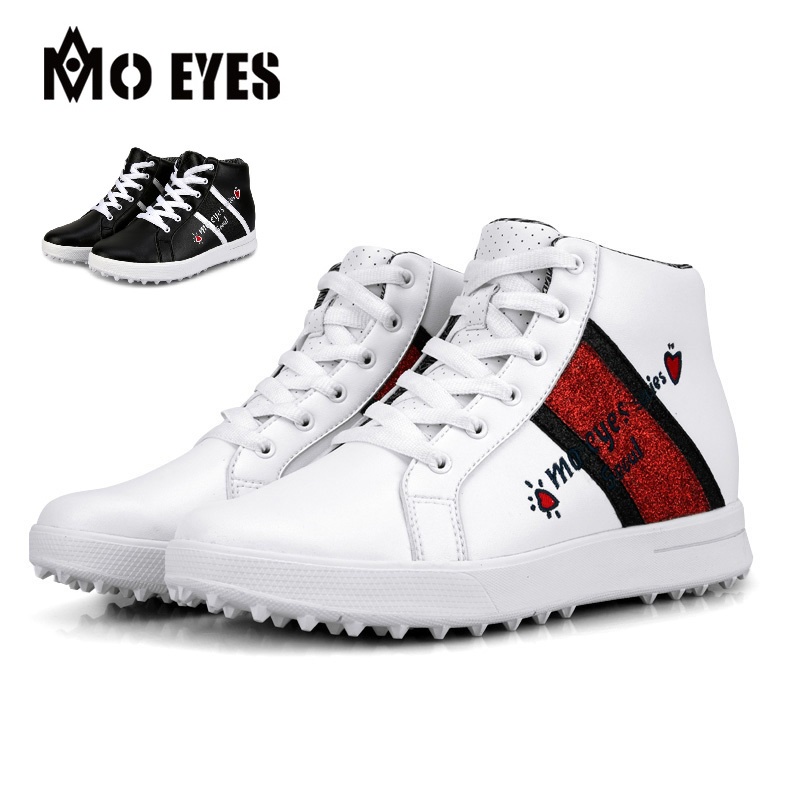 (內增高6cm)PGM Mo高幫運動鞋時尚防水坡跟運動鞋防滑鞋底設計