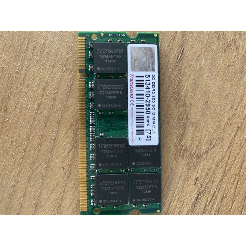 2GB DDR2 800 SO-DIMM CL5 memory 筆記型電腦記憶體 NB Notebook