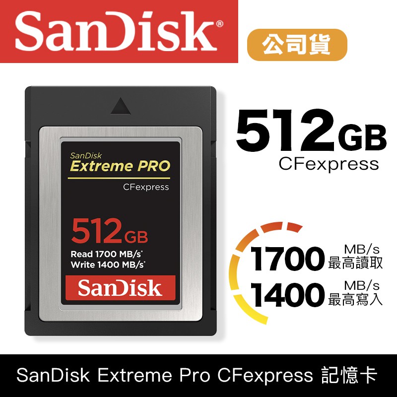 【eYe攝影】SanDisk Extreme PRO CF Type B 128G 256G 512G 記憶卡 公司貨