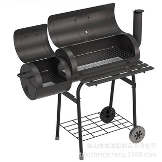 貨到付款【可開統編】庭院燒烤爐 燒烤爐 戶外燒烤架 煙燻爐 BBQ美式燒烤爐 室外木炭燒烤爐 小型野外烤肉爐
