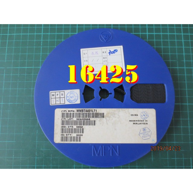 【全冠】MOT MMBT4401LT1◇SOT-23 NPN Transistor 電晶體『1捲3000/拍』
