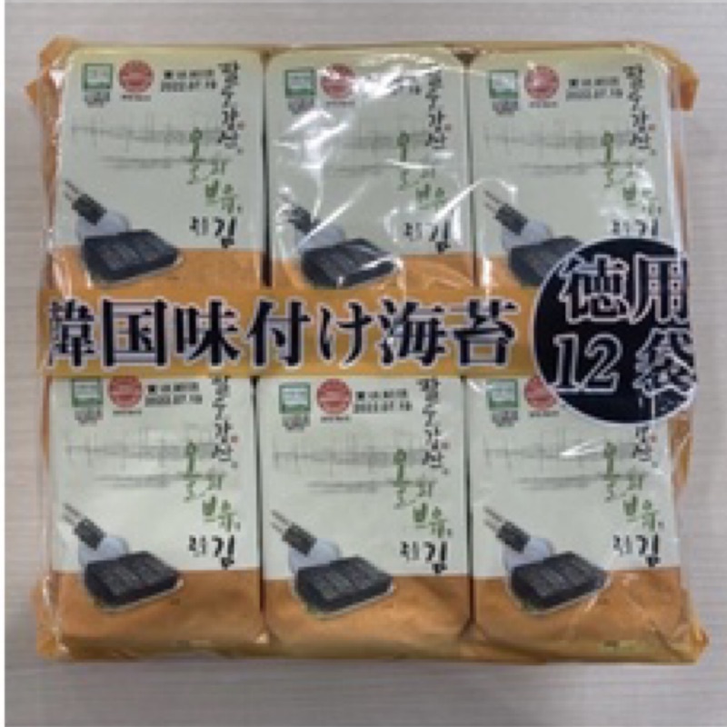Orión jalo韓國麻油風味海苔12入（現貨）冬季限定