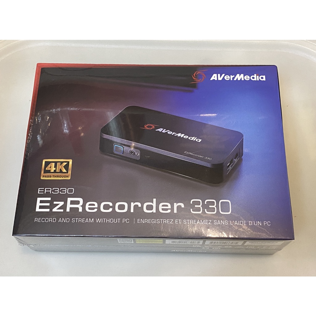 現貨 全新 AverMedia 圓剛 ER330 免電腦HDMI直播錄影盒 4K極致畫質 免電腦一鍵直播 預約錄影