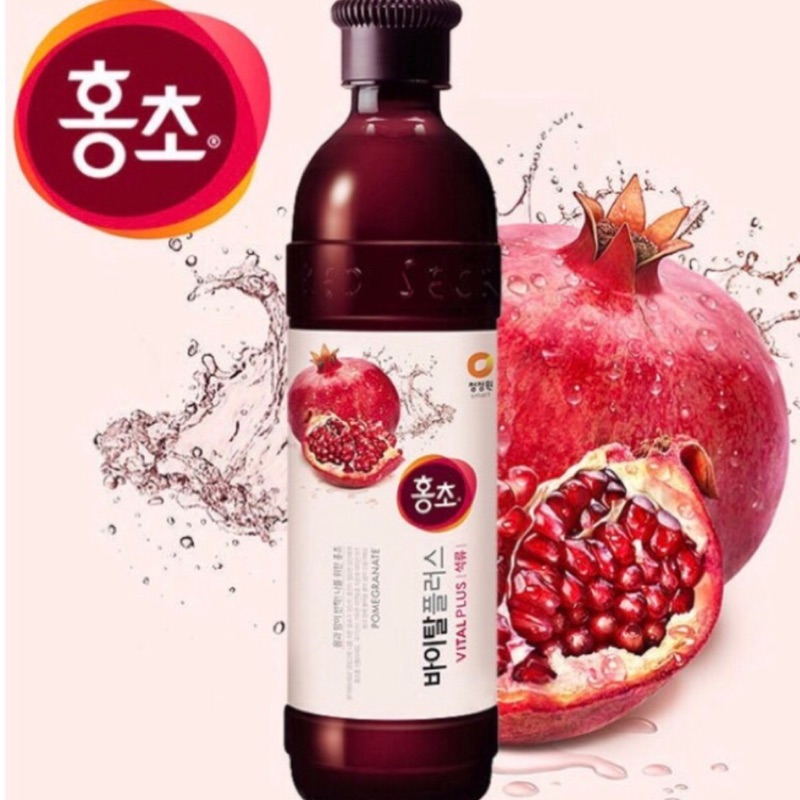 韓國【清淨園】HongCho石榴/藍莓 果醋飲250cc/瓶