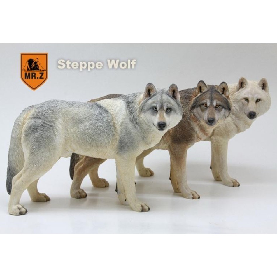 那間模型 Mr Z 狼1 6 雪狼西伯利亞狼草原狼灰狼仿真動物模型公仔 蝦皮購物