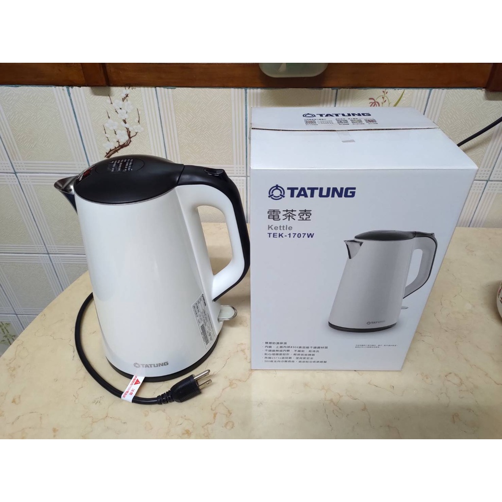 [二手] TATUNG 大同 1.7L電茶壺-白色(TEK-1707W)