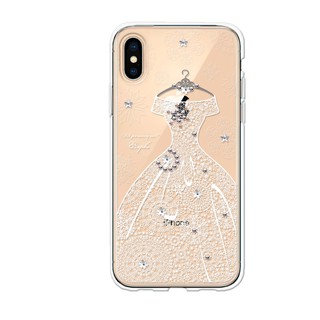 apbs iPhoneXS/X 5.8吋 & iPhoneXS Max 6.5吋施華彩鑽防震雙料手機殼-禮服奢華版