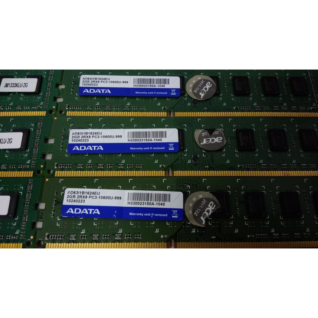 ADATA 2GB DDR3-1333 桌上型電腦記憶體 雙面
