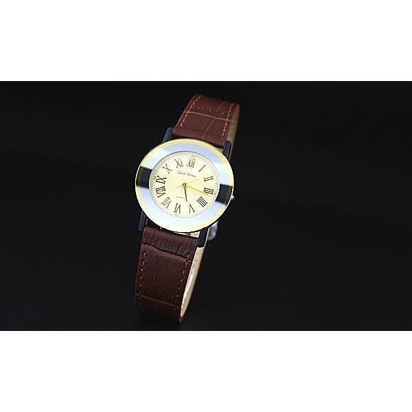 168錶帶配件~台灣品牌glad stone防水石英錶羅馬數字刻度特殊弧面錶鏡真皮製錶帶日本機心
