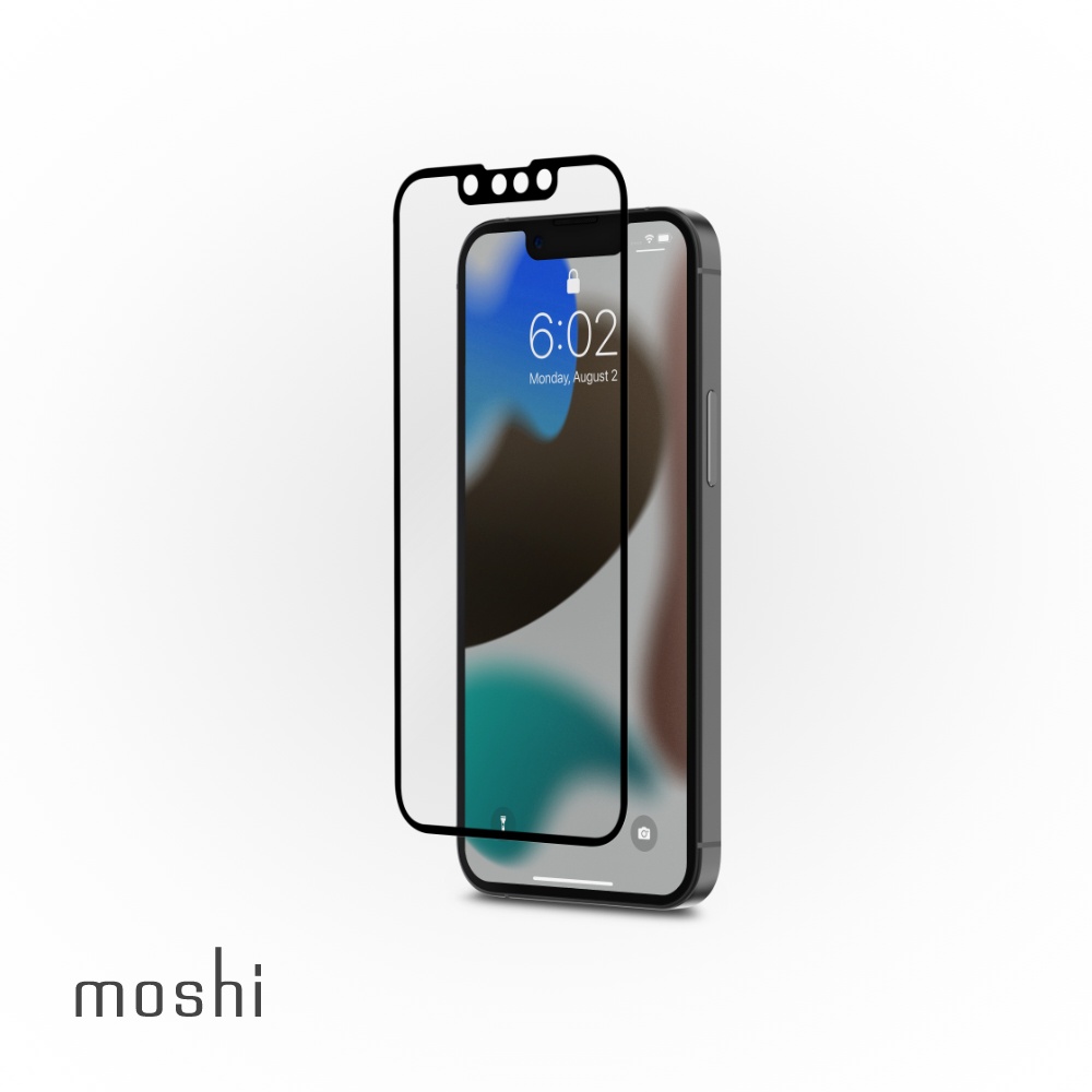 Moshi iVisor AG 防眩光螢幕保護貼 黑 (透明/霧面防眩光) for iPhone 13 mini