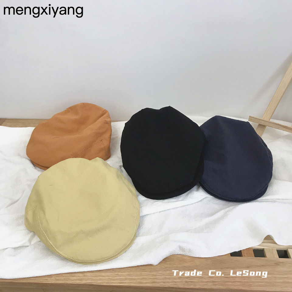 夢曦洋兒童帽子鴨舌帽子Chic字母貝雷帽前後兩戴前進網紅同款帽男鴨嘴帽