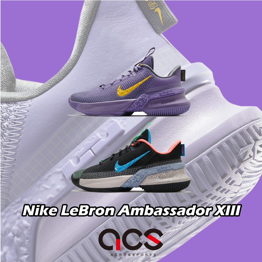 Nike 籃球鞋lebron Ambassador Xiii 13 紫湖人男鞋lbj 大使任選 Acs 蝦皮購物