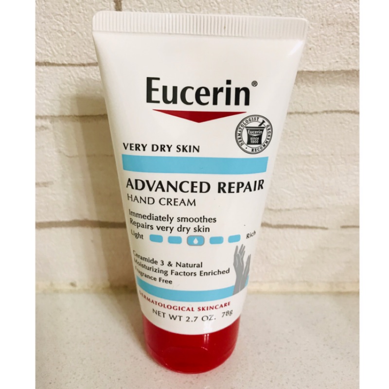 美國 Eucerin Eczema Relief  伊思妮燕麥膠舒緩護手霜 （無香）2.7oz 78g