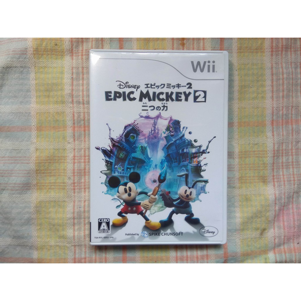 日版wii 傳奇米奇2 二人之力 蝦皮購物
