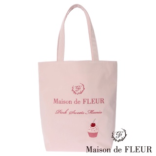 Maison de FLEUR PINK MANIA杯子蛋糕刺繡長形托特包(8A21F0J2300)