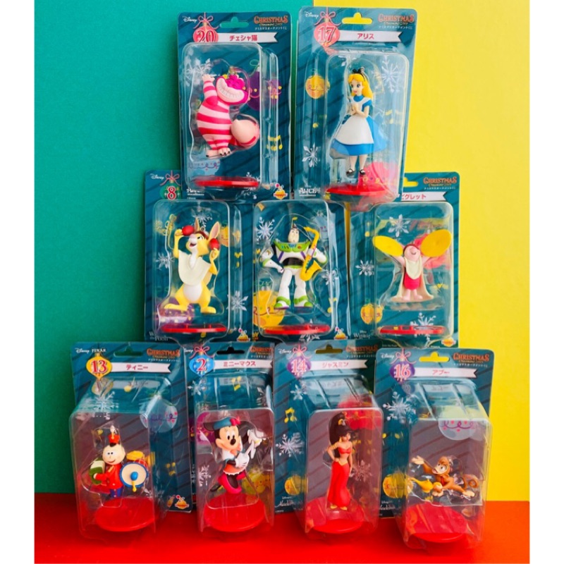 [消毒再出貨]迪士尼 一番賞2019年聖誕節公仔小熊維尼阿拉丁玩具總動員愛麗絲米妮吊卡模型玩具皮克斯單售