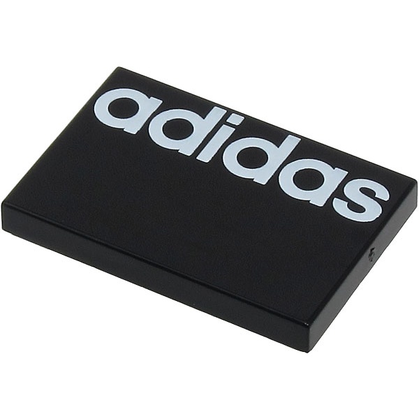 LEGO 樂高 黑色 2X3 印刷 "adidas" 愛迪達 26603pb180