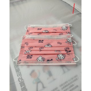 兒童卡通口罩 Hello Kitty 功夫熊貓 獨角獸 防塵防潑水 每包5片裝(有貨)