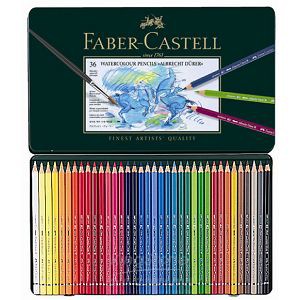 +富福里+德國 輝柏 Faber-Castell 藝術家級 36色水性色鉛筆 鐵盒 117536